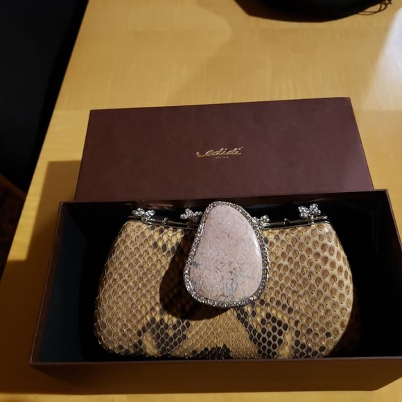 Edidi snakeskin clutch handbag - Picture 8 of 9